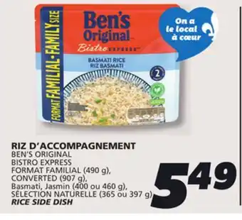 IGA BEN'S ORIGINAL BASMATI RICE offer