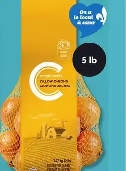 IGA COMPLIMENTS YELLOW ONIONS offer