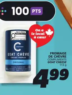 IGA COMPLIMENTS GOAT CHEESE offer