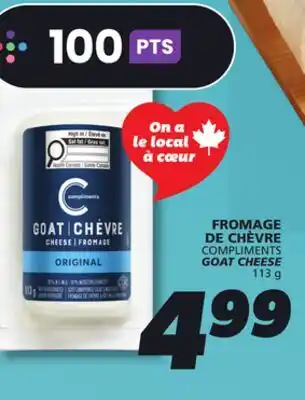 IGA COMPLIMENTS GOAT CHEESE offer