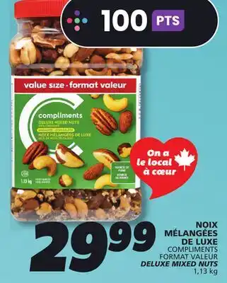 IGA COMPLIMENTS DELUXE MIXED NUTS offer