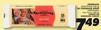 IGA ARMSTRONG CHEESE OR SHREDDED CHEESE offer