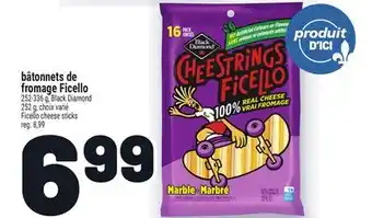Metro BÂTONNETS DE FROMAGE FICELLO BLACK DIAMOND | BLACK DIAMOND FICELLO CHEESE STICKS offer