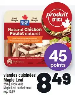 Metro VIANDES CUISINÉES MAPLE LEAF | MAPLE LEAF COOKED MEAT offer