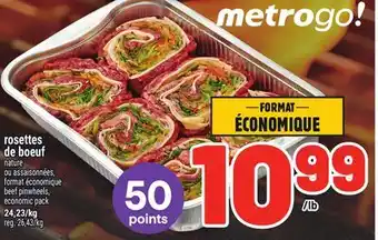 Metro ROSETTES DE BOEUF | BEEF PINWHEELS offer