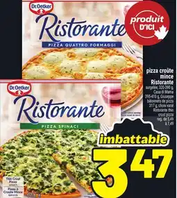 Metro PIZZA CROÛTE MINCE RISTORANTE DR. OETKER | DR. OETKER RISTORANTE THIN CRUST PIZZA offer