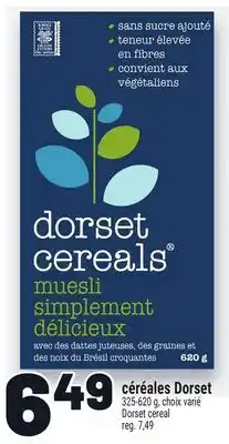 Metro CÉRÉALES DORSET | DORSET CEREAL offer