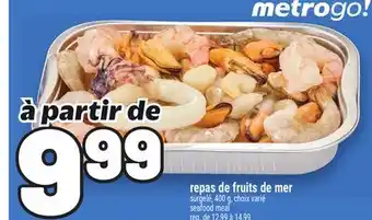 Metro REPAS DE FRUITS DE MER | SEAFOOD MEAL offer