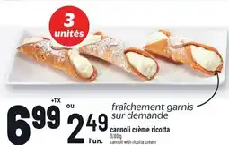 Metro CANNOLI CRÈME RICOTTA | CANNOLI WITH RICOTTA CREAM offer