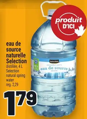 Metro EAU DE SOURCE NATURELLE SELECTION | SELECTION NATURAL SPRING WATER offer
