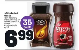 Metro CAFÉ INSTANTANÉ NESCAFÉ | NESCAFÉ INSTANT COFFEE offer