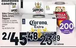 Metro BIÈRE CORONA EXTRA, STELLA ARTOIS, SAPPORO | BEER offer