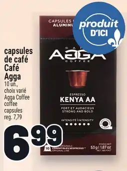 Metro CAPSULES DE CAFÉ AGGA | AGGA COFFEE CAPSULES offer
