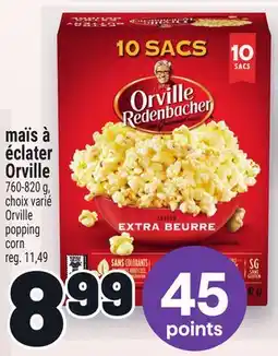 Metro MAÏS À ÉCLATER ORVILLE | ORVILLE POPPING CORN offer