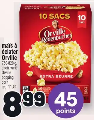 Metro MAÏS À ÉCLATER ORVILLE | ORVILLE POPPING CORN offer