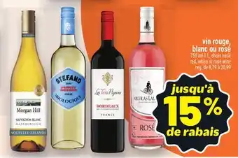 Metro VIN ROUGE, BLANC OU ROSÉ | RED, WHITE OR ROSÉ WINE offer