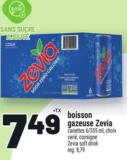 Metro BOISSON GAZEUSE ZEVIA | ZEVIA SOFT DRINK offer
