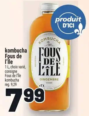 Metro KOMBUCHA FOUS DE L'ÎLE | FOUS DE L'ÎLE KOMBUCHA offer