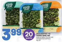 Metro MICRO POUSSES LES FERMES GOOD LEAF | LES FERMES GOOD LEAF MICROS offer