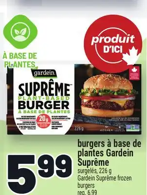 Metro BURGERS À BASE DE PLANTES GARDEIN SUPRÊME | GARDEIN SUPRÊME FROZEN BURGERS offer