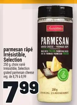 Metro LE810-17 PARMESAN RÂPÉ IRRÉSISTIBLE, SELECTION | IRRÉSISTIBLE, SELECTION GRATED PARMESAN CHEESE offer