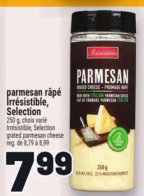 Metro LE810-17 PARMESAN RÂPÉ IRRÉSISTIBLE, SELECTION | IRRÉSISTIBLE, SELECTION GRATED PARMESAN CHEESE offer
