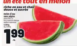 Metro MELON D'EAU SANS PÉPINS | SEEDLESS WATERMELON offer