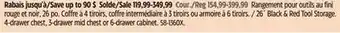 Canadian Tire Mastercraft 26-in Black & Red, Tool Storage offer