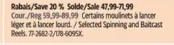 Canadian Tire Abu Garcia Selected Spinning and Baitcast Reels offer
