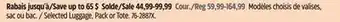 Canadian Tire Selected Luggage, Pack or Tote offer