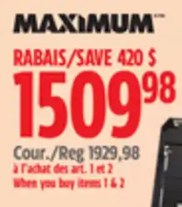 Canadian Tire Maximum 56 8-Drawer chest with Buit-In Power Bar with USB offer