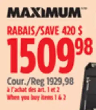 Canadian Tire Maximum 56 8-Drawer chest with Buit-In Power Bar with USB offer