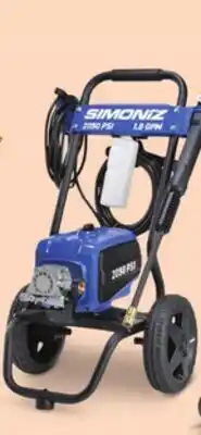 Canadian Tire Simoniz 2050 PSI Electric Pressure Washer with Foam Blaster offer