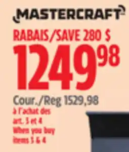 Canadian Tire MASTERCRAFT 56 8- DRAWER CHEST WITH BUIT-IN POWER BAR WITH USB offer