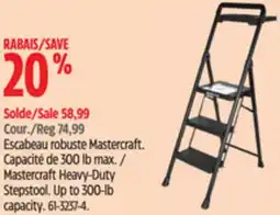 Canadian Tire Mastercraft Heavy-Duty Stepstool Up to 300-lb capacity offer
