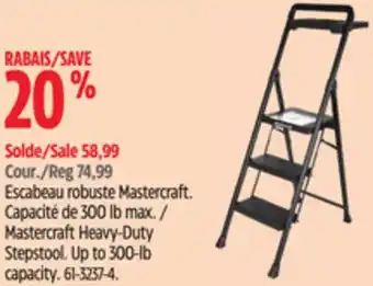 Canadian Tire Mastercraft Heavy-Duty Stepstool Up to 300-lb capacity offer