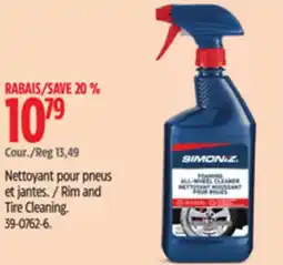 Canadian Tire Rim and Tire Cleaning SIMONIZ offer