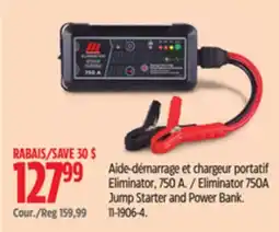 Canadian Tire MotoMaster Eliminator 750A Jump Starter and Power Bank offer