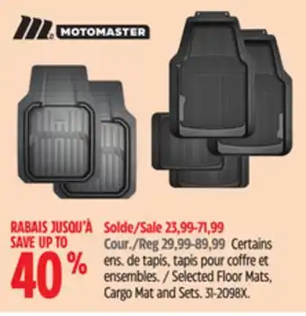 Canadian Tire MOTOMASTER Selected Floor Mats offer