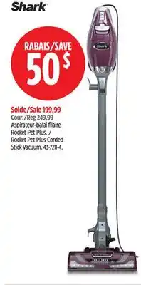 Canadian Tire Shark Rocket Pet Plus Corded Stick Vacuum offer