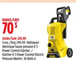 Canadian Tire Kärcher K 3 Power Control Electric Pressure Washer offer