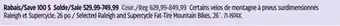 Canadian Tire Raleigh Selected Raleigh and Supercycle Fat-Tire Mountain Bikes, 26˝ offer