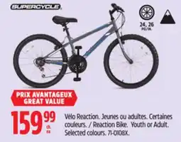 Canadian Tire Supercycle Reaction Bike Youth or Adult offer