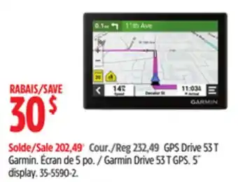 Canadian Tire Garmin Drive 53 T GPS offer