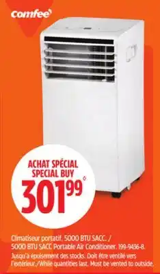 Canadian Tire Comfee 5000 BTU SACC Portable Air Conditioner offer