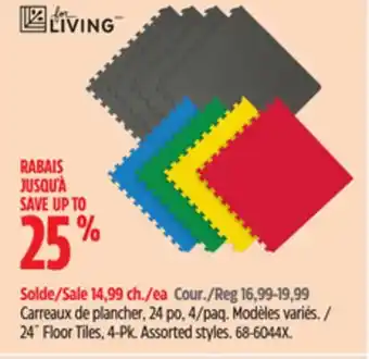 Canadian Tire For Living 24˝ Floor Tiles offer