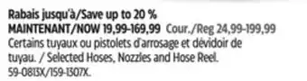 Canadian Tire Yardworks Selected Hoses, Nozzles and Hose Reel offer