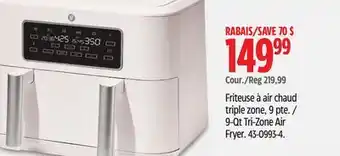 Canadian Tire Vida by PADERNO 9-Qt Tri-Zone Air Fryer offer