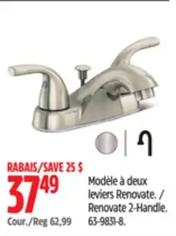 Canadian Tire Danze Renovate 2-Handle offer