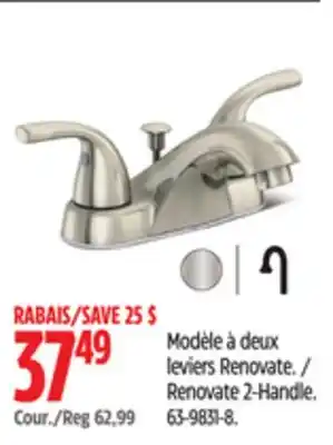 Canadian Tire Danze Renovate 2-Handle offer
